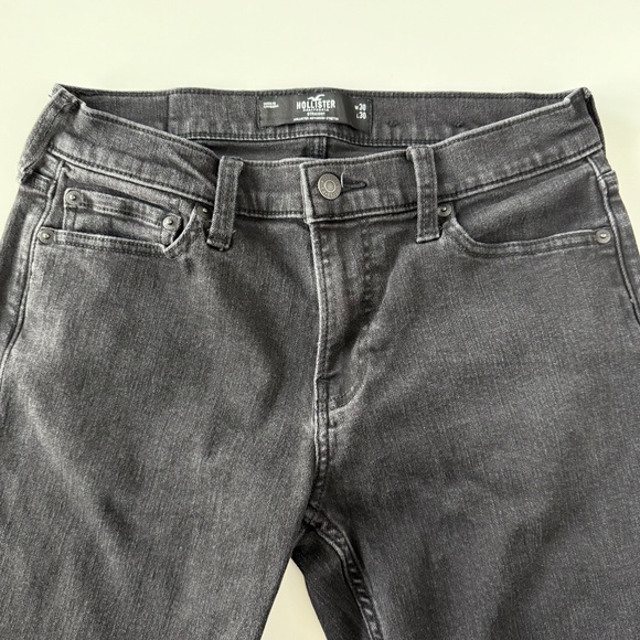 Hollister Straight Advanced Stretch Black Jeans size W30 x L30 - Picture 3 of 6